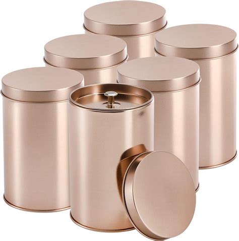 Yesland 6 Pack Tea Tin Canister with Airtight Double 